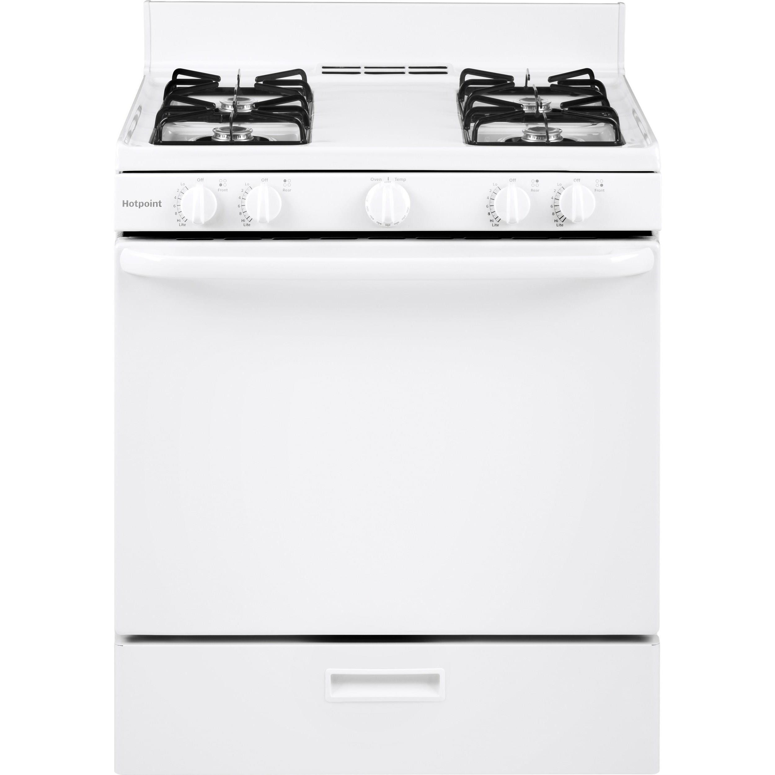 GE Appliances Hotpoint® 30" FreeStanding Gas Range VanDrie Home